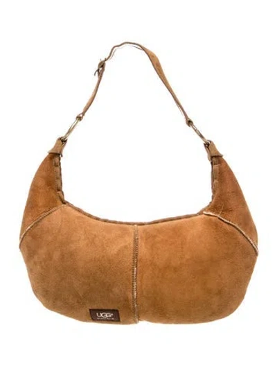 Pre-owned Ugg Suede Shoulder Bag In Brown