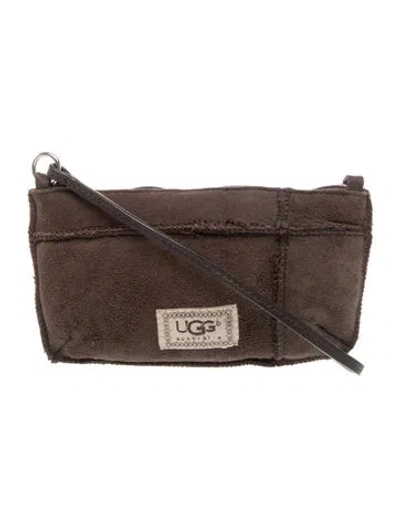 Pre-owned Ugg Suede Shoulder Bag In Brown