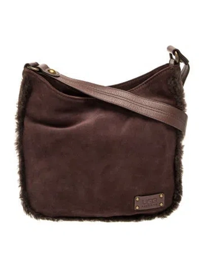 Pre-owned Ugg Suede Shoulder Bag In Brown