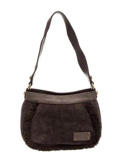 Pre-owned Ugg Suede Shoulder Bag In Brown