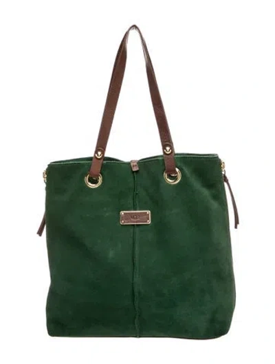 Pre-owned Ugg Suede Shoulder Bag In Green