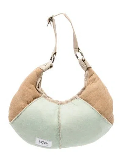 Pre-owned Ugg Suede Shoulder Bag In Neutral
