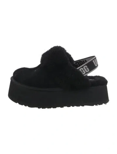 Pre-owned Ugg Suede Slides In Black