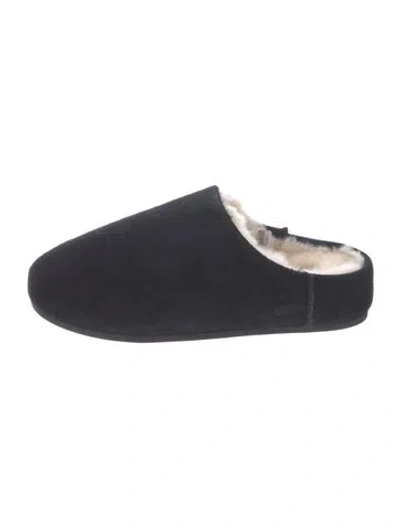 Pre-owned Ugg Suede Slides In Blue