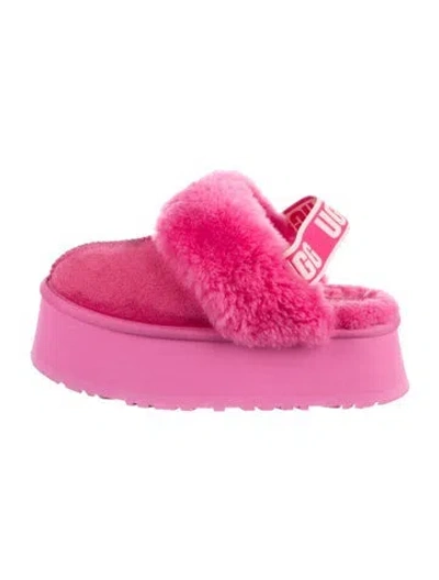 Pre-owned Ugg Suede Slingback Flats In Pink