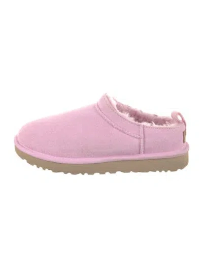 Pre-owned Ugg Suede Slingback Flats In Pink