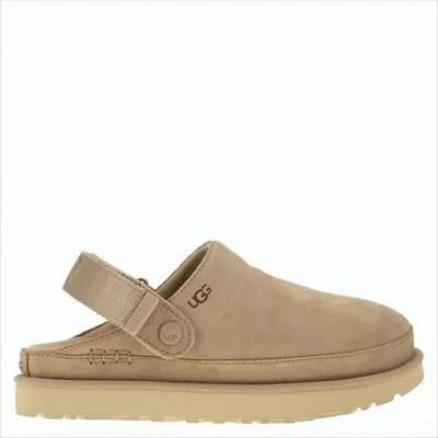 Ugg Suede Slip-on Mules With Textured Eva Sole In Brown