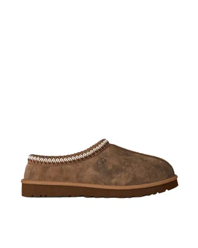 Ugg Suede Slip-on Sabot With Braid Detail In Brown