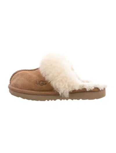 Pre-owned Ugg Babies' Suede Slip On Shoes In Neutrals