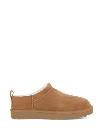 Ugg Chestnut W Classic Micro Water-resistant Suede Boots In Multi