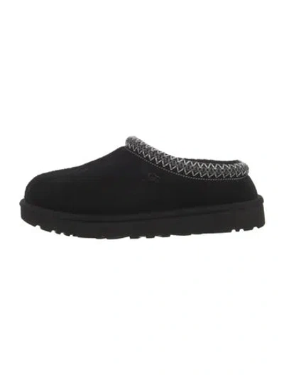 Pre-owned Ugg Suede Slippers In Black