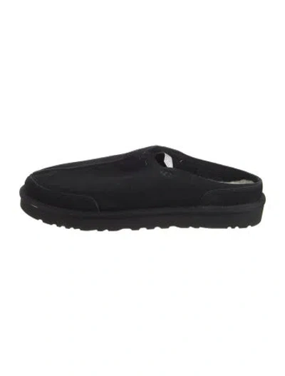 Pre-owned Ugg Suede Slippers In Black