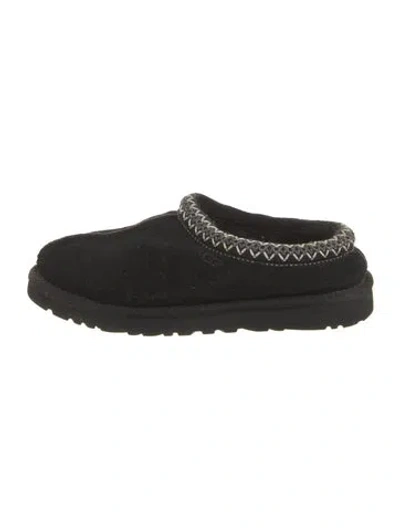 Pre-owned Ugg Suede Slippers In Black