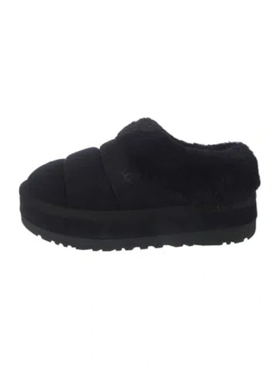 Pre-owned Ugg Suede Slippers In Black