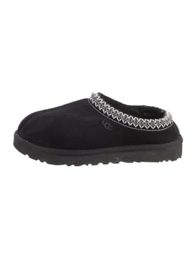 Pre-owned Ugg Suede Slippers In Black