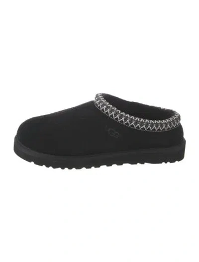 Pre-owned Ugg Suede Slippers In Black