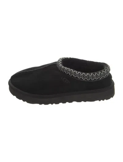 Pre-owned Ugg Suede Slippers In Black