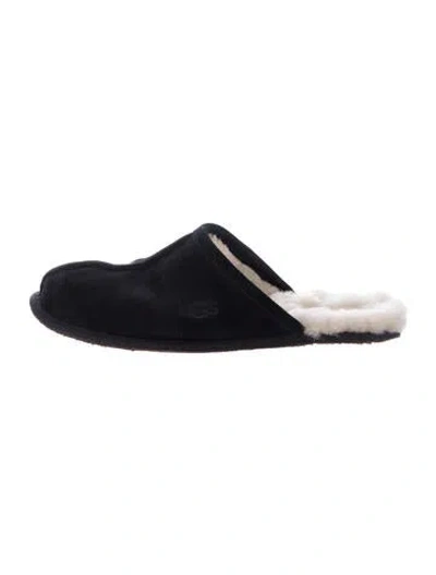 Pre-owned Ugg Suede Slippers In Blue