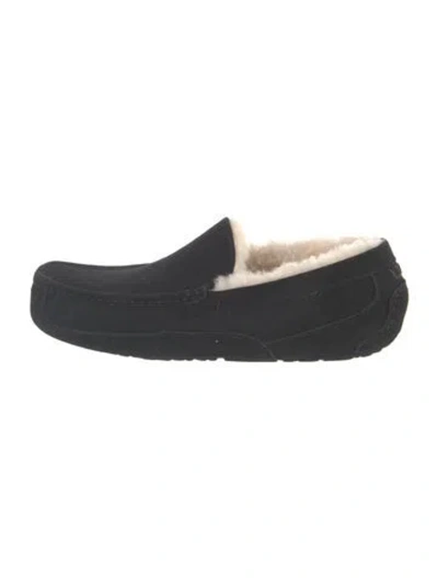 Pre-owned Ugg Suede Slippers In Blue