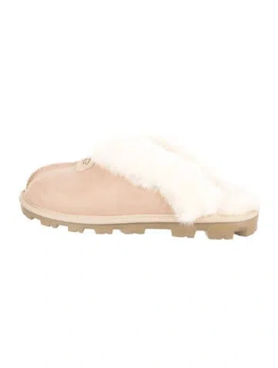 Pre-owned Ugg Suede Slippers In Blue