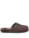 Ugg Suede Slippers In Brown