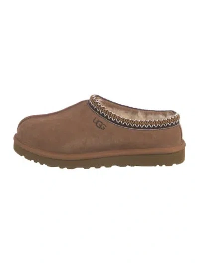 Pre-owned Ugg Suede Slippers In Brown