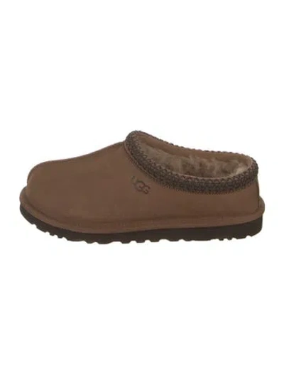 Pre-owned Ugg Suede Slippers In Brown