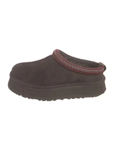 Pre-owned Ugg Suede Slippers In Brown