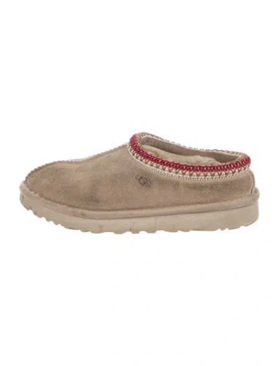 Pre-owned Ugg Suede Slippers In Brown