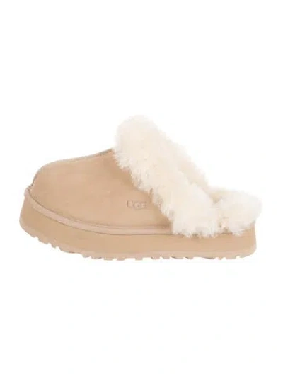Pre-owned Ugg Suede Slippers In Brown
