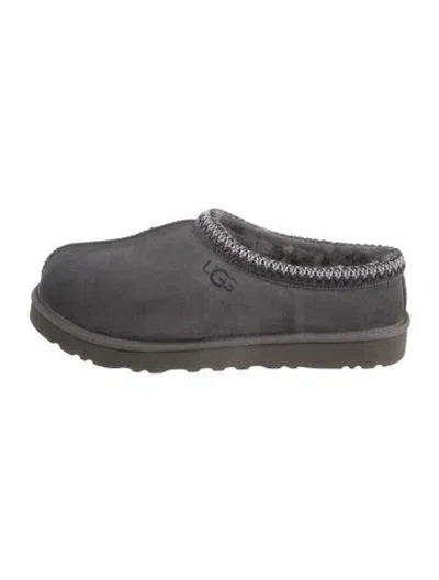 Pre-owned Ugg Suede Slippers In Grey