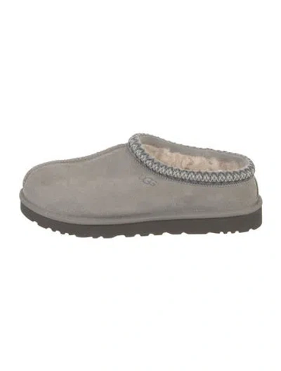 Pre-owned Ugg Suede Slippers In Grey