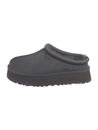Pre-owned Ugg Suede Slippers In Grey
