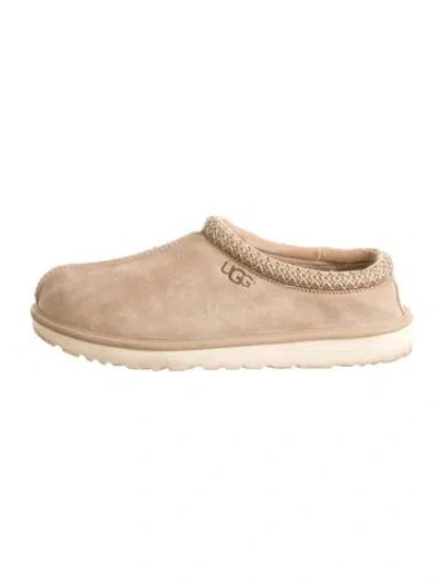 Pre-owned Ugg Suede Slippers In Neutrals