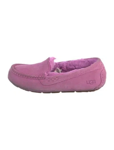 Pre-owned Ugg Suede Slippers In Pink