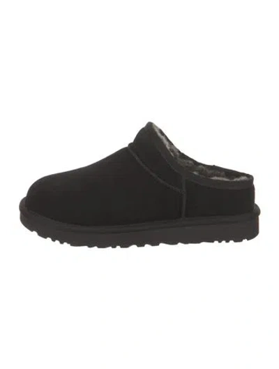 Pre-owned Ugg Suede Slippers W/ Tags In Black