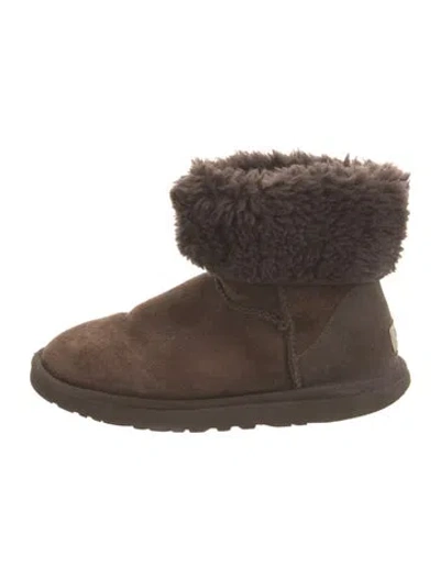 Pre-owned Ugg Suede Slouch Boots In Brown
