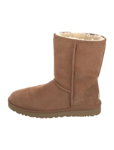 Pre-owned Ugg Suede Slouch Boots In Brown