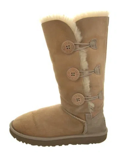 Pre-owned Ugg Suede Slouch Boots In Brown