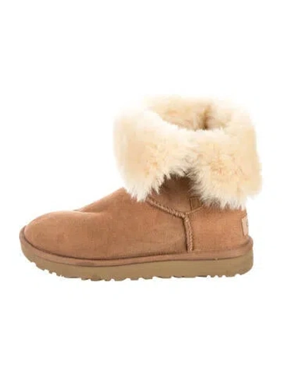 Pre-owned Ugg Suede Slouch Boots In Brown