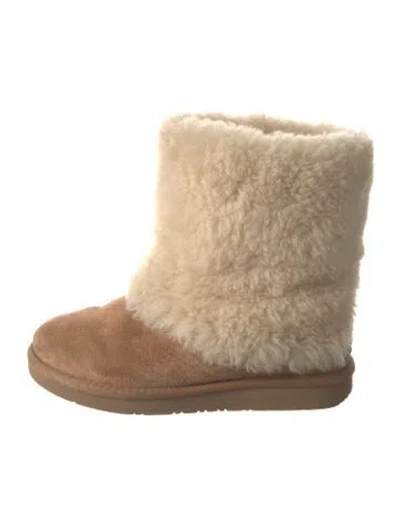 Pre-owned Ugg Suede Slouch Boots In Brown