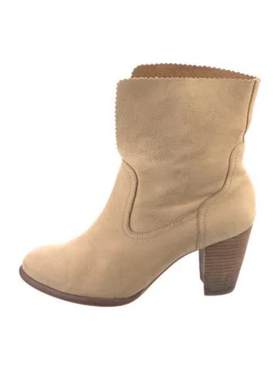 Pre-owned Ugg Suede Slouch Boots In Neutrals