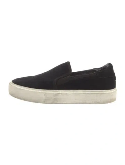 Pre-owned Ugg Suede Sneakers In Black