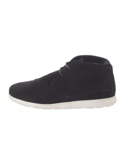 Pre-owned Ugg Suede Sneakers In Black