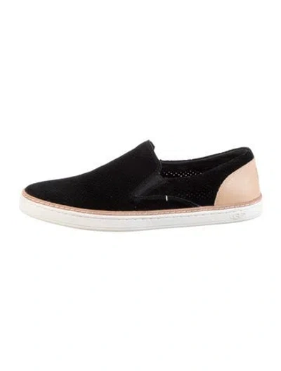 Pre-owned Ugg Suede Sneakers In Black