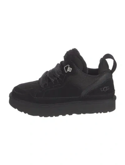 Pre-owned Ugg Suede Sneakers In Black
