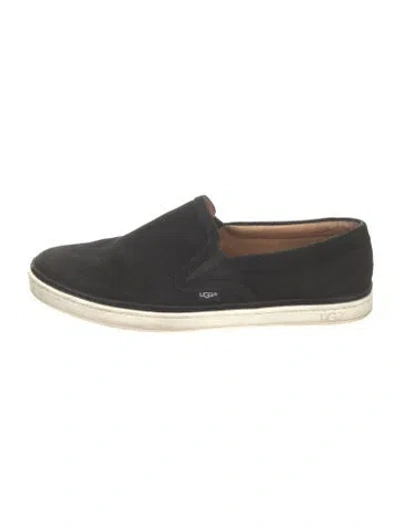 Pre-owned Ugg Suede Sneakers In Black