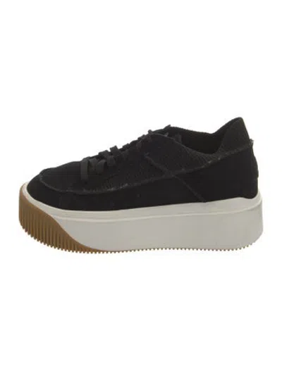 Pre-owned Ugg Suede Sneakers In Black