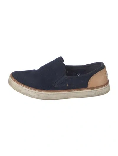 Pre-owned Ugg Suede Sneakers In Blue