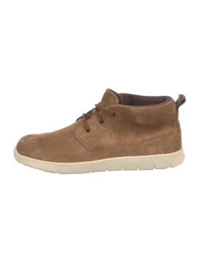 Pre-owned Ugg Suede Sneakers In Brown